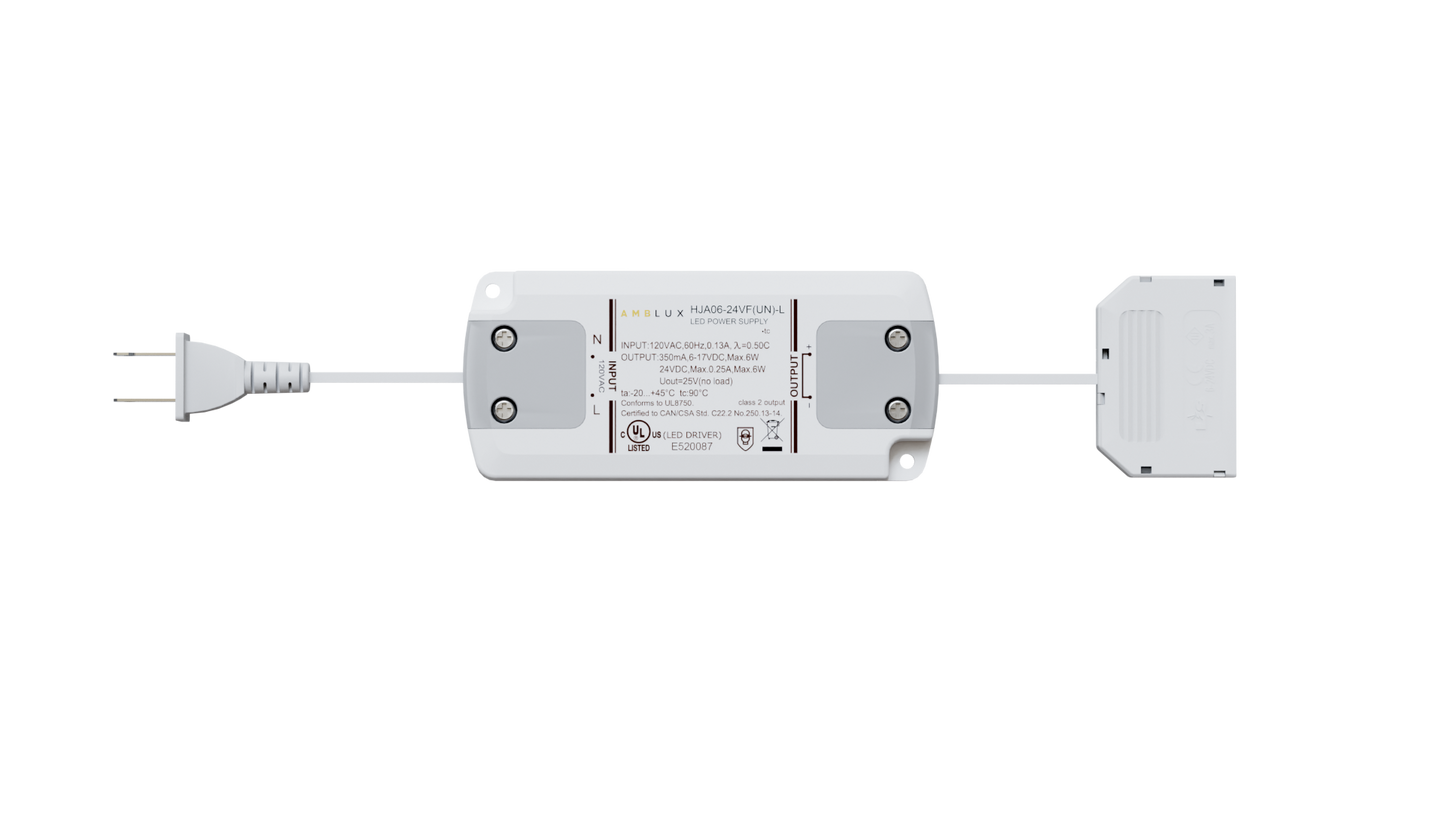 Ultra-thin, fixed-intensity 24V LED power supply