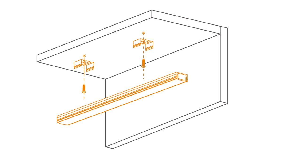 Surface mounted Rigid Free cut linear series