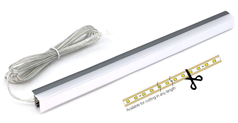 Back Shelf surface mounted Rigid Free cut linear series