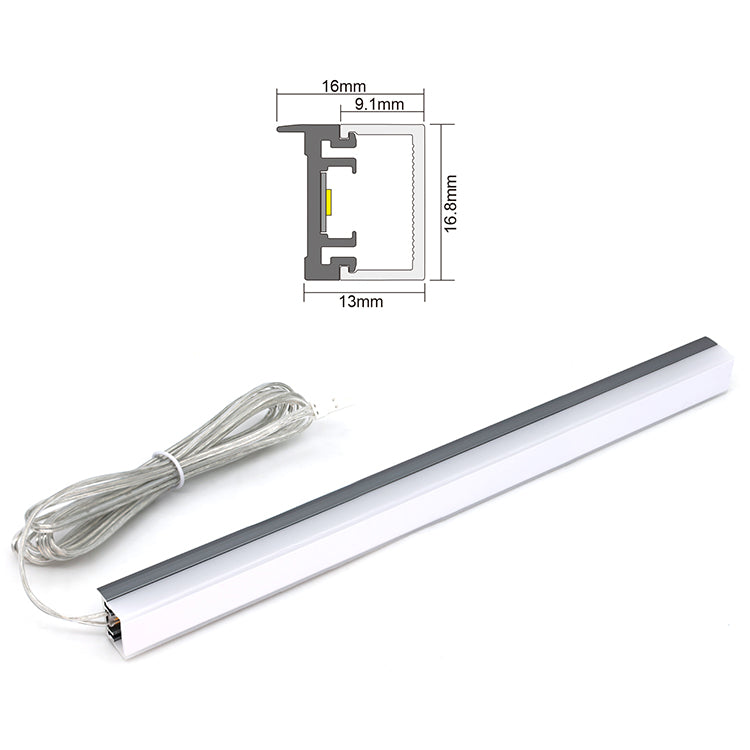 Back Shelf surface mounted Rigid Free cut linear series
