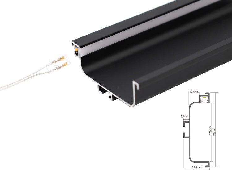 Middle Cabinet Handle-free Free cut linear series