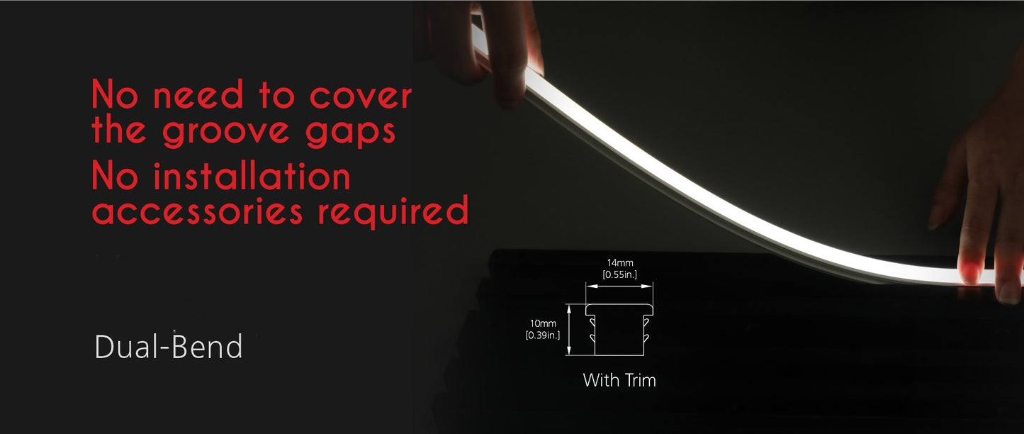 Trim 14 by 10 mm silicone tape